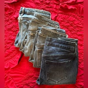 4 Pairs Old Navy Size 8 Rockstar Skinny leg Jeans lot 4 Pairs
